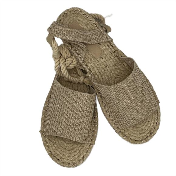 Asos June rope tie espadrilles sandal in Natural Size UK7/US9 - Picture 4 of 13